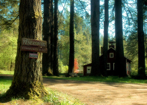 Our schoolhouse from the road